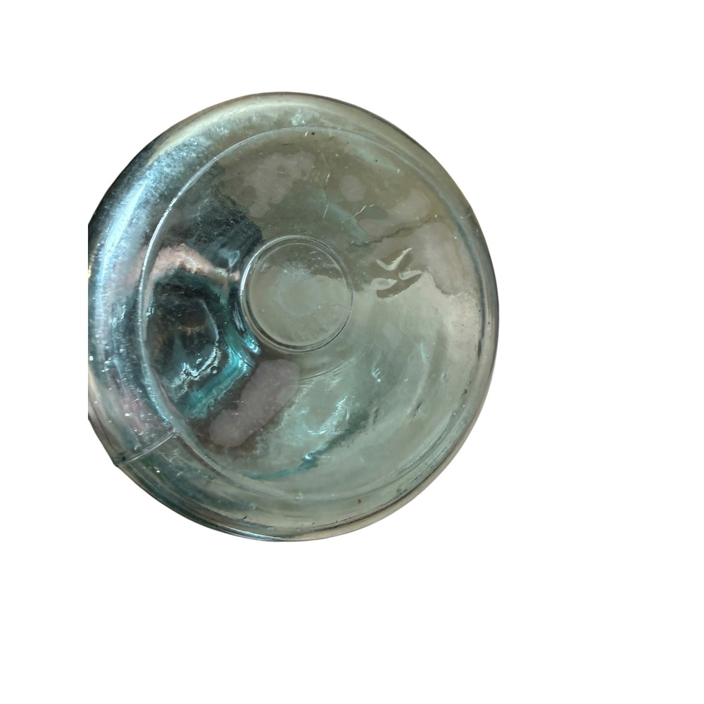 Ball Mason Jar Oil Dispenser Vintage Blue Glass Metal Spout Good Primitive Decor - Picture 2 of 9